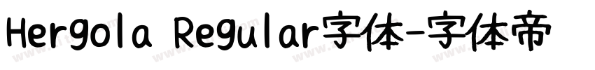 Hergola Regular字体字体转换